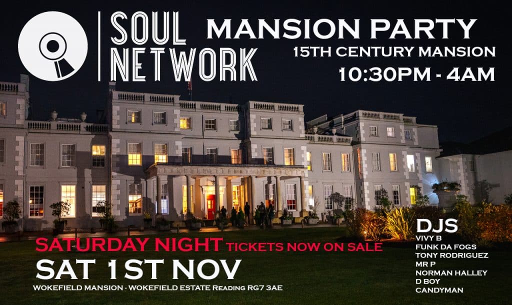 SATURDAY 1ST NOV MANSION PARTY